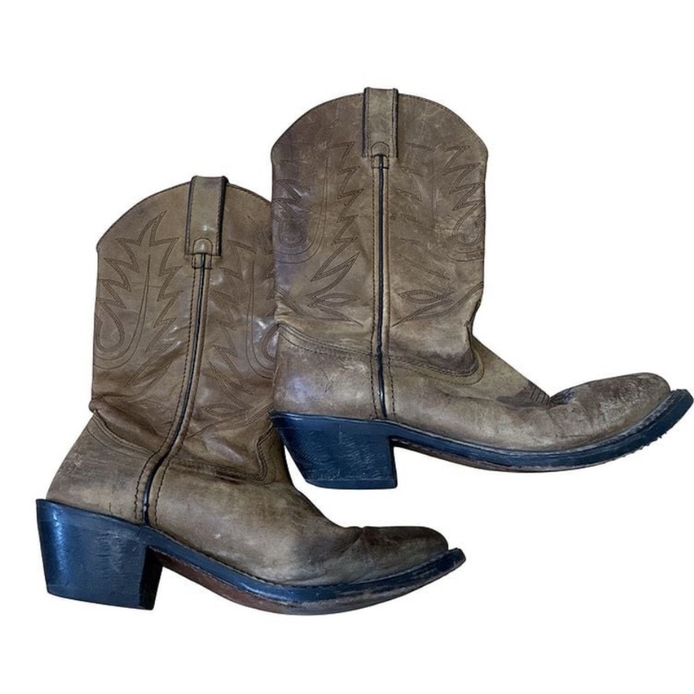 Durango Classic Brown Leather Cowboy Boots